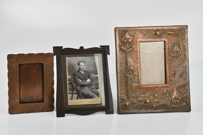 Lot 1479 - An Art Nouveau copper photograph frame, with...