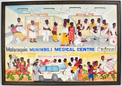 Lot 749 - HURHKA (Tanzania, 20th century); oil on canvas,...