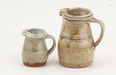 Lot 555 - RICHARD BATTERHAM (1936-2021); a stoneware jug...
