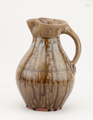 Lot 402 - MARK HEWITT (born 1955); a stoneware jug...