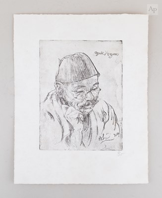 Lot 73 - After BERNARD LEACH (1887-1979); 'Portrait of...