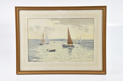 Lot 2211 - WILLIAM HOWARD JARVIS; watercolour, sailing...