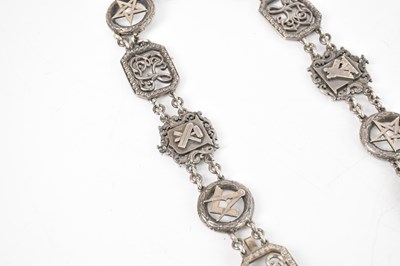 Lot 2036 - MASONIC INTEREST; a George V hallmarked silver...