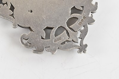 Lot 2036 - MASONIC INTEREST; a George V hallmarked silver...