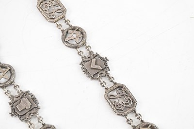 Lot 2036 - MASONIC INTEREST; a George V hallmarked silver...