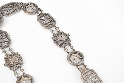 Lot 2036 - MASONIC INTEREST; a George V hallmarked silver...