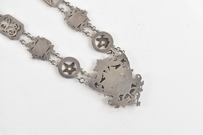 Lot 2036 - MASONIC INTEREST; a George V hallmarked silver...