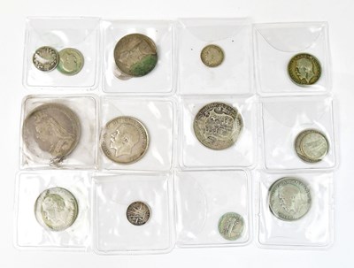 Lot 1217 - A collection of silver and half-silver coins,...