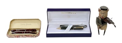 Lot 256 - WATERMAN; a boxed fountain pen, with 14ct...