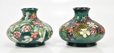Lot 406 - RACHEL BISHOP FOR MOORCROFT; a squat vase,...