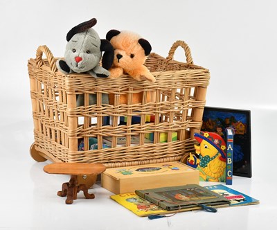 Lot 2128 - A small collection of toys including Sooty and...