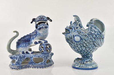 Lot 2608 - An early 20th century Delft model of a Dog of...