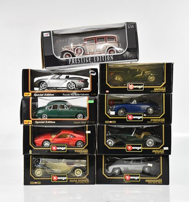 Lot 2027 - BURAGO; a collection of eight diecast model...