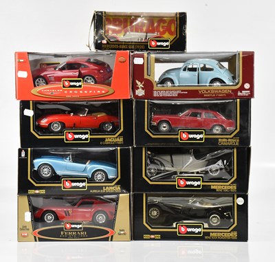 Lot 2028 - BURAGO; a collection of diecast model vehicles,...