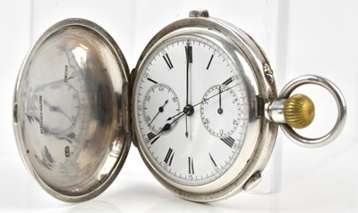 Lot 514 - A sterling silver crown wind full hunter...