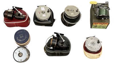 Lot 316 - A collection of seven assorted fishing reels,...
