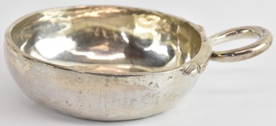 Lot 1108 - A 19th century French silver tastevin, with...