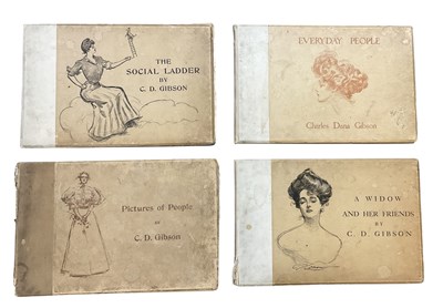 Lot 457 - CHARLES D GIBSON; four oblong folio...