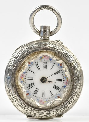 Lot 532 - A Continental .935 grade silver open faced...