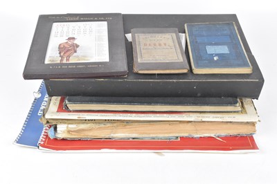 Lot 386 - EPHEMERA; a folder containing an assortment of...