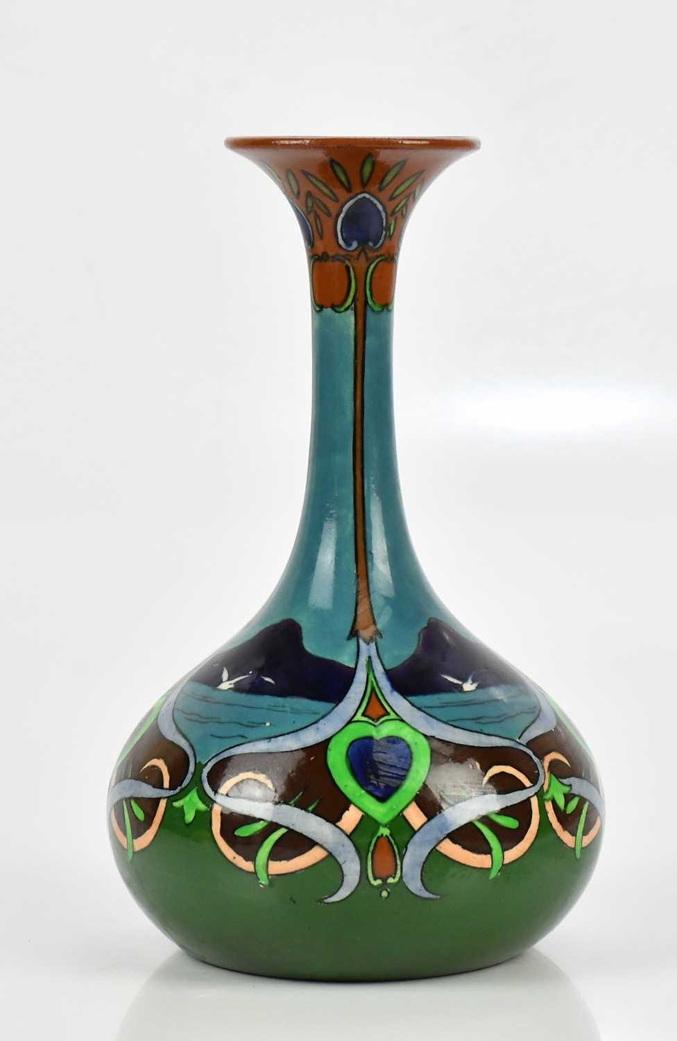 Lot 548 - WILEMAN & CO; a Foley Intarsio range vase,