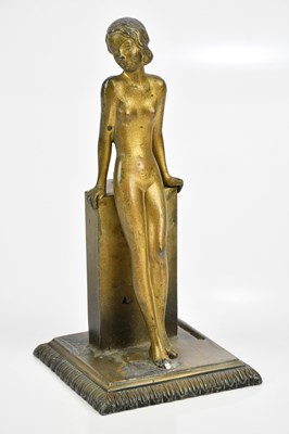 Lot 144 - AFTER JOSEF LORENZL; an Art Deco bronzed...
