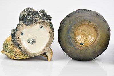 Lot 562 - AMPHORA; three art pottery vases including a...