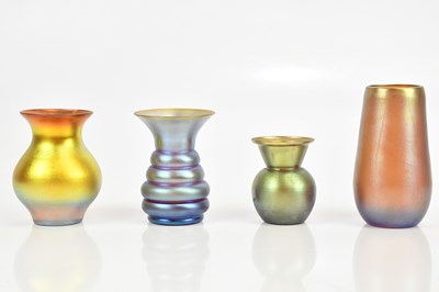 Lot 247 - WMF MYRA; four art glass vases including a...