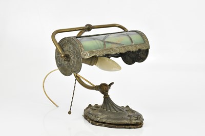 Lot 48 - An American Arts and Crafts desk lamp, with...