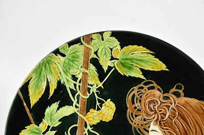 Lot 461 - SCHUTZ BLANSKO; an Art Nouveau ceramic wall...