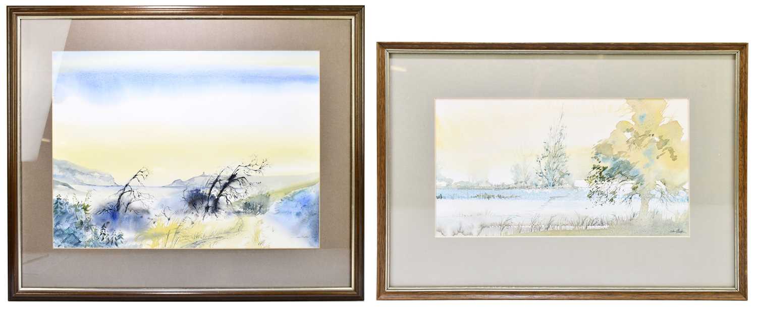 Lot 419 - JOHN SHOOTER; watercolour, 'Angle Bay West,...