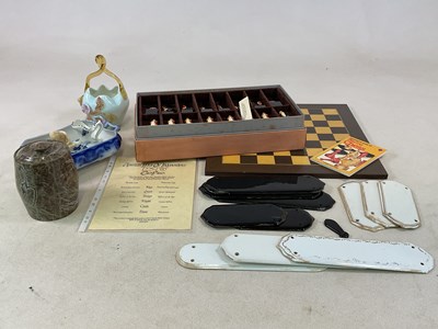 Lot 166 - A boxed chess set, 'American War of...
