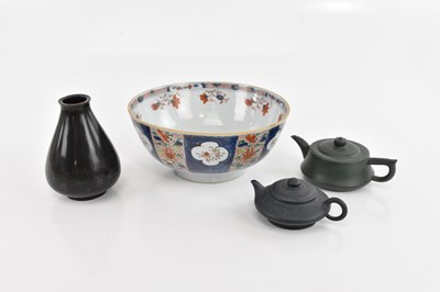 Lot 2341 - An 18th century Chinese Imari porcelain footed...