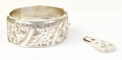 Lot 1421 - M.J.; an Elizabeth II hallmarked silver wide...