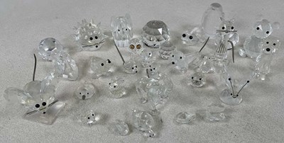 Lot 327 - SWAROVSKI; a group of mainly animals including...