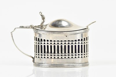Lot 2414 - A Victorian hallmarked silver mustard pot,...