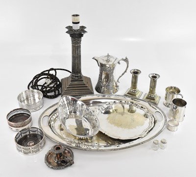 Lot 1588 - A collection of Victorian and later silver...
