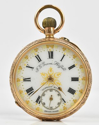 Lot 516 - F G GRAVES, SHEFFIELD; a yellow metal crown...