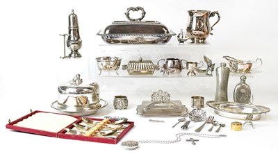 Lot 656 - A collection of silver-plated ware, to include...