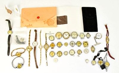 Lot 1611 - A quantity of vintage wristwatches, etc,...
