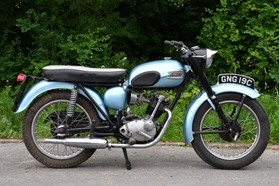 Lot 1373 - TRIUMPH; 200cc, registration GNG 19C, blue,...