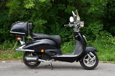 Lot 1380 - DIRECT BIKES; moped, 49cc, registration DX15...