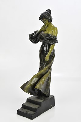 Lot 488 - AFTER JULIEN CAUSSÉ; an Art Nouveau ceramic...