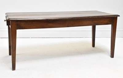 Lot 1151 - A provincial oak refectory type table with end...