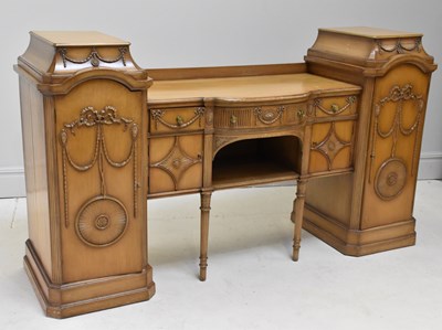 Lot 1098 - A reproduction Louis XV style stained walnut...