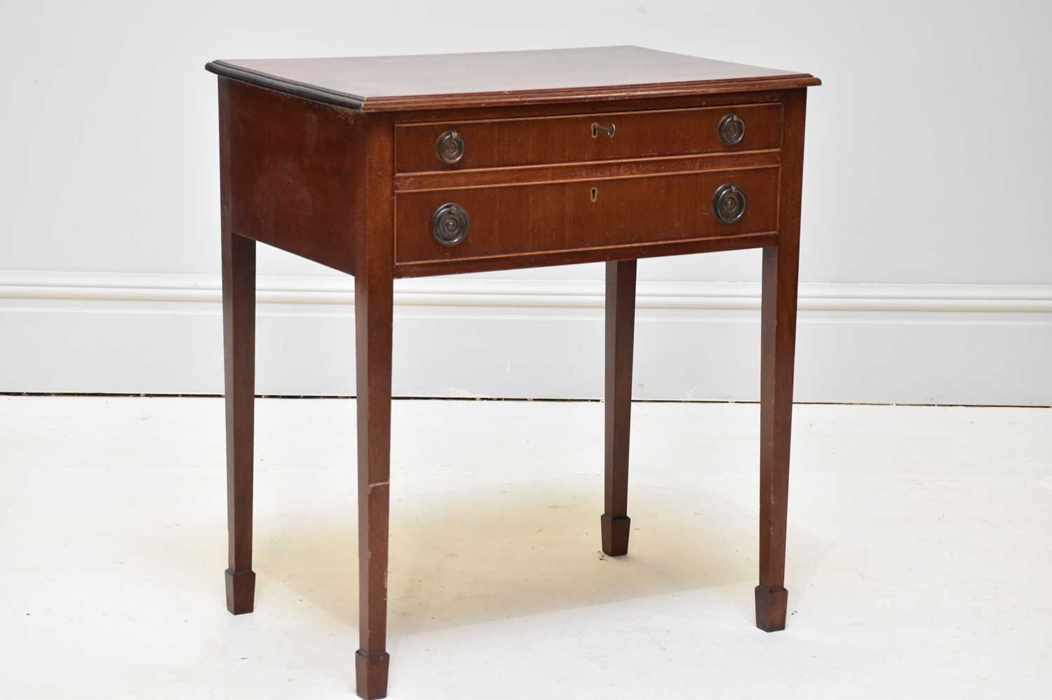 Lot 1585 - WALKER & HALL; a mahogany table canteen of...