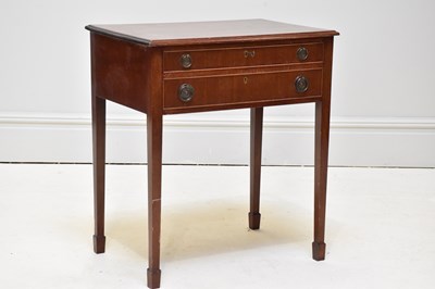 Lot 1585 - WALKER & HALL; a mahogany table canteen of...