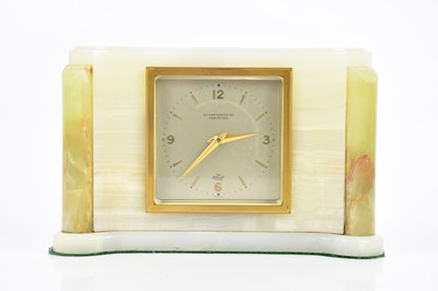 Lot 1321 - ELLIOTT; an Art Deco onyx and marble mantel...