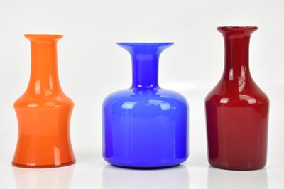 Lot 316 - PER OLOF STROM FOR ALSTERFORS; an orange glass...