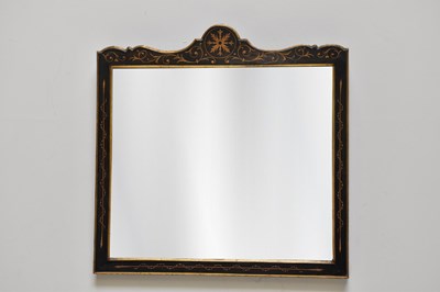 Lot 1050 - A late Victorian ebonised and gold painted...